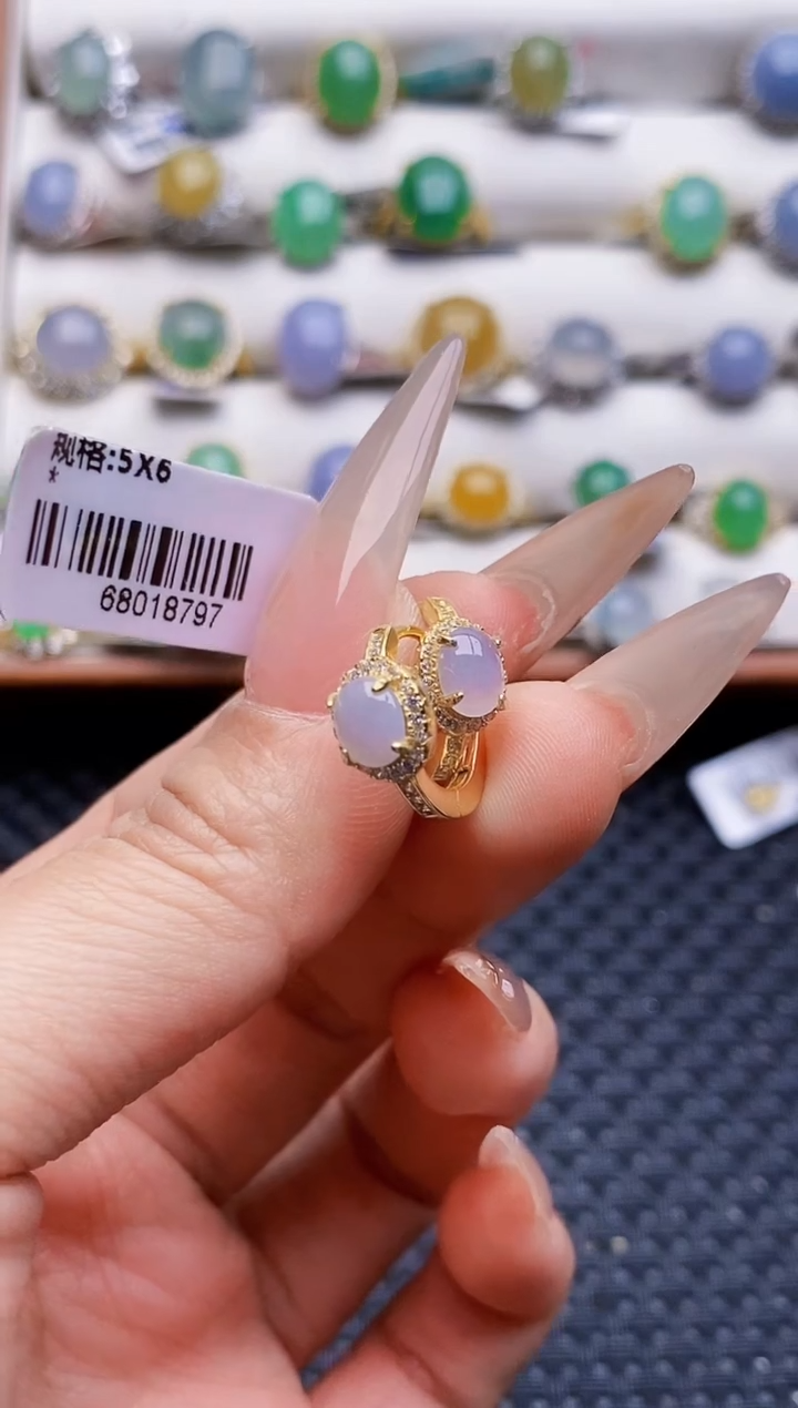 银S925镶嵌戒指翡翠2988