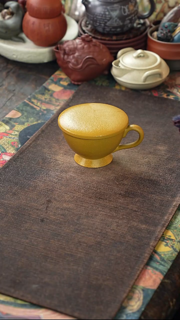 黄段光素盖杯32423