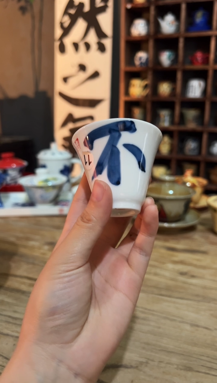 观云听雨原创手绘茶具