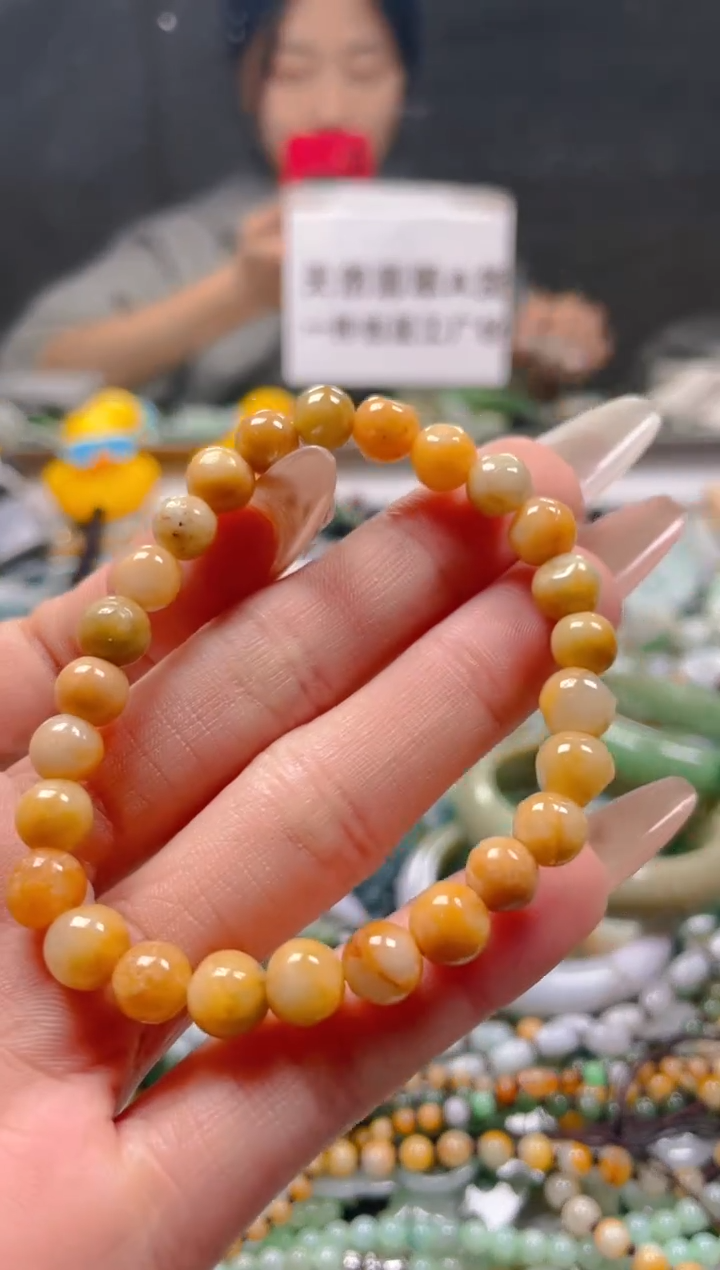 【闪购商品】翡翠颈饰未镶嵌7-8MM/S/翡翠A货一图一物