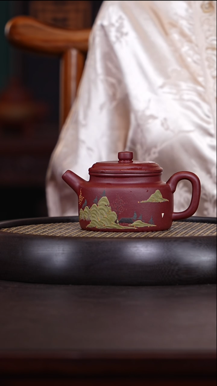 【闪购商品】紫砂茶壶季杏芬7-9海棠红德钟260c