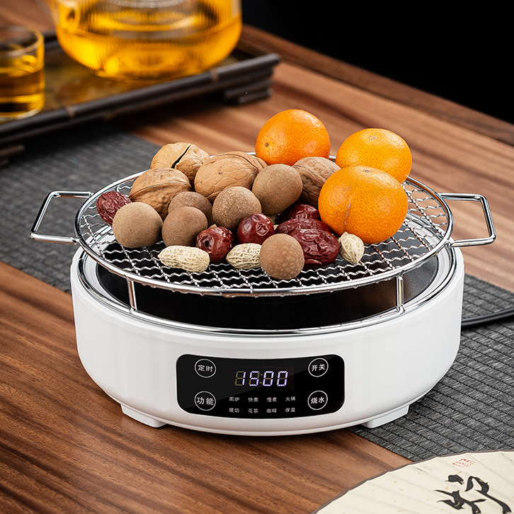 2025新款围炉煮茶烤果家用室内电陶炉煮茶器茶具玻璃茶壶保温定时