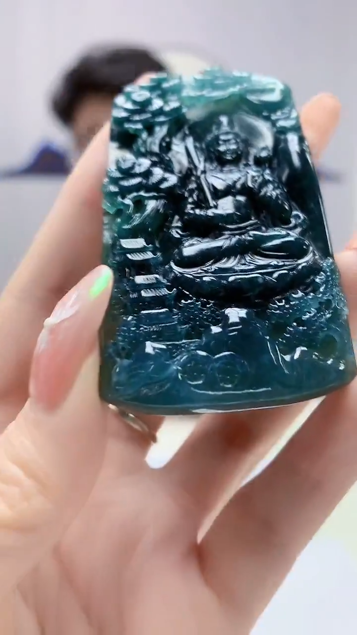 【闪购商品】定制翡翠未镶嵌4688DD-毛货126观音