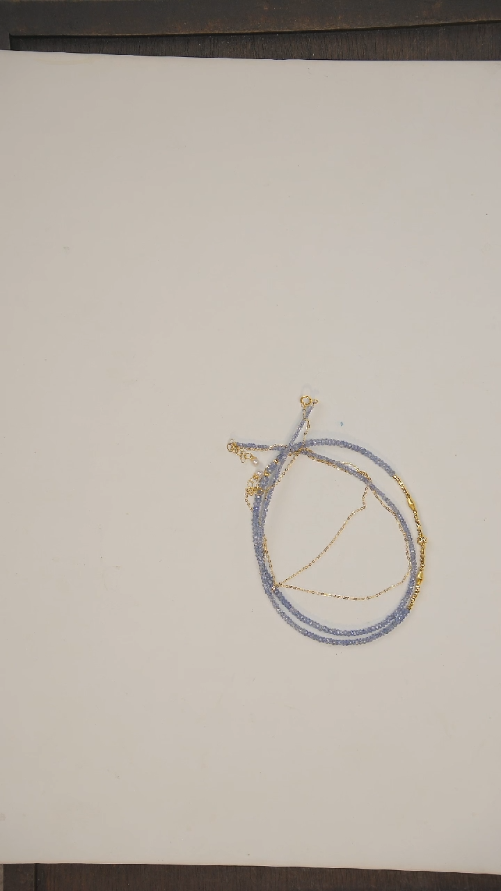 【闪购商品】蓝宝石项链18K金镶嵌项链