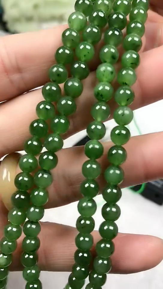 【闪购商品】和田玉（碧玉）手链未镶嵌妈妈链