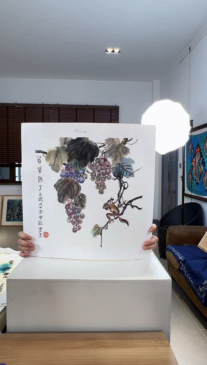 【闪购商品】版画耿玉琨限量作品亲签盖章版画S