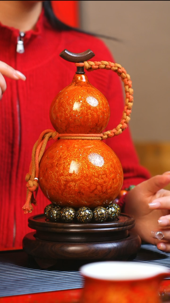 【闪购商品】JQ123大师姐臻选非遗大漆酒葫芦