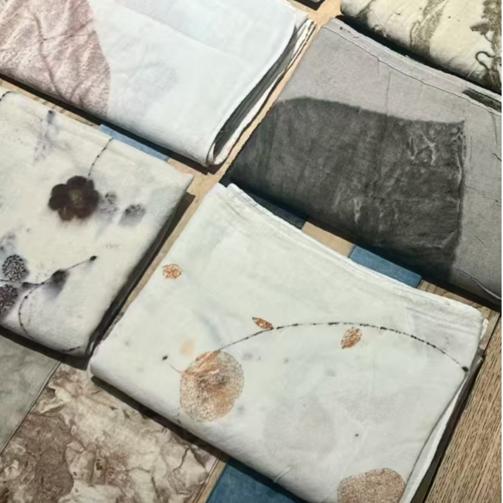 100纯羊毛非遗植物染秋冬款围巾