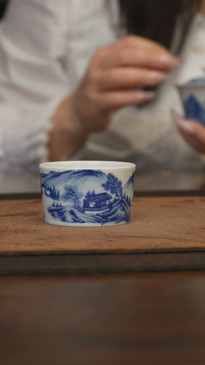 杯柴窑青花破价福利