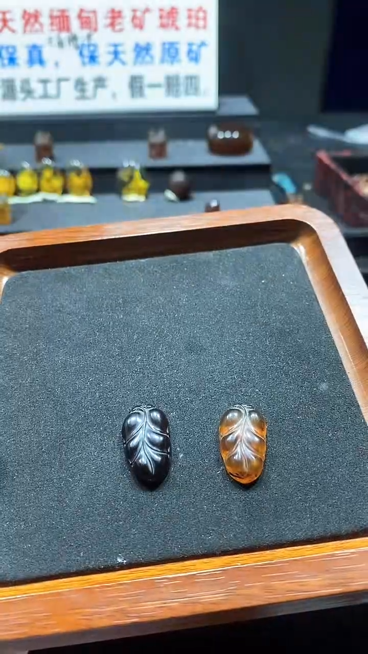 琥珀颈饰未镶嵌天然缅甸琥珀手串