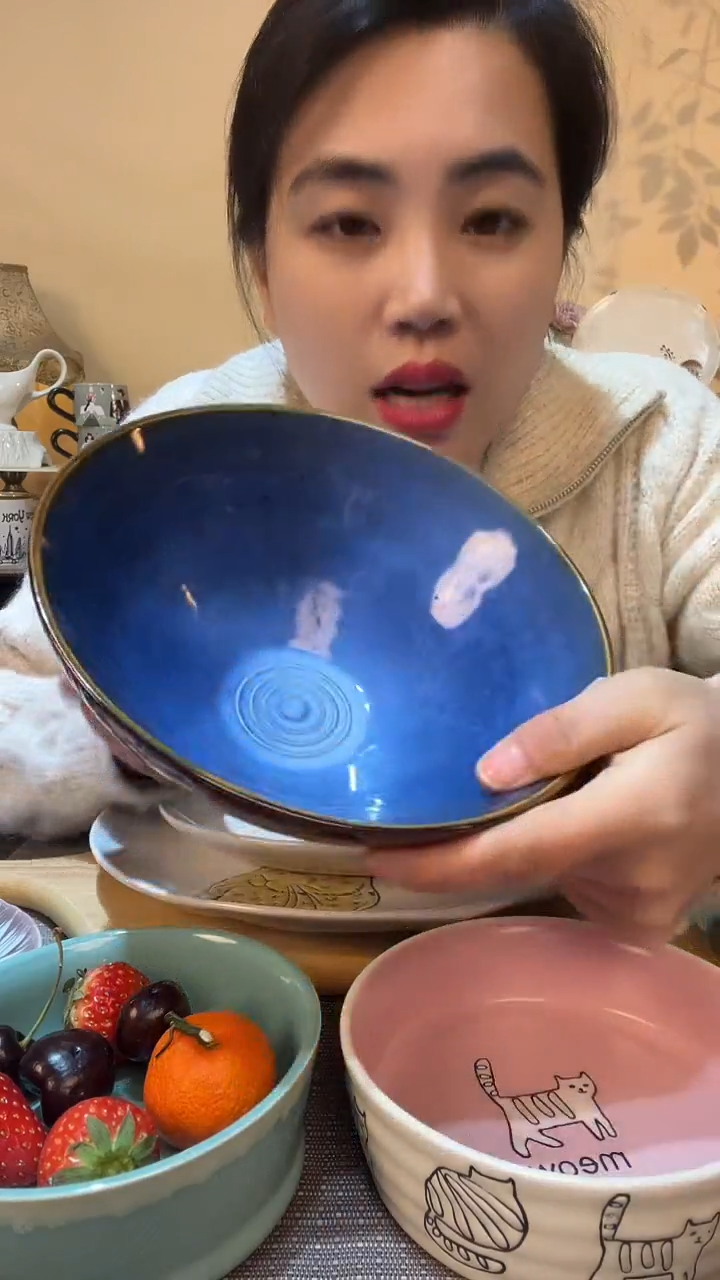 【闪购商品】瓷片8.2英寸斗笠碗 微瑕介意勿拍