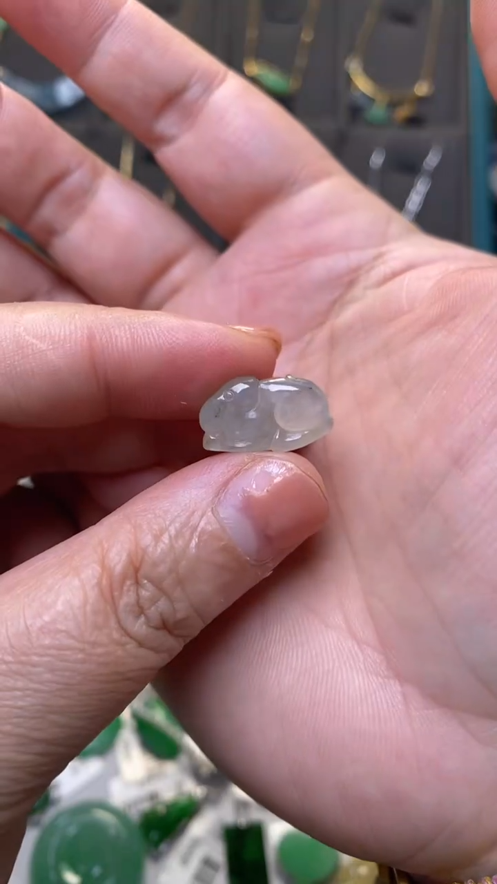 颈饰未镶嵌翡翠净货34133