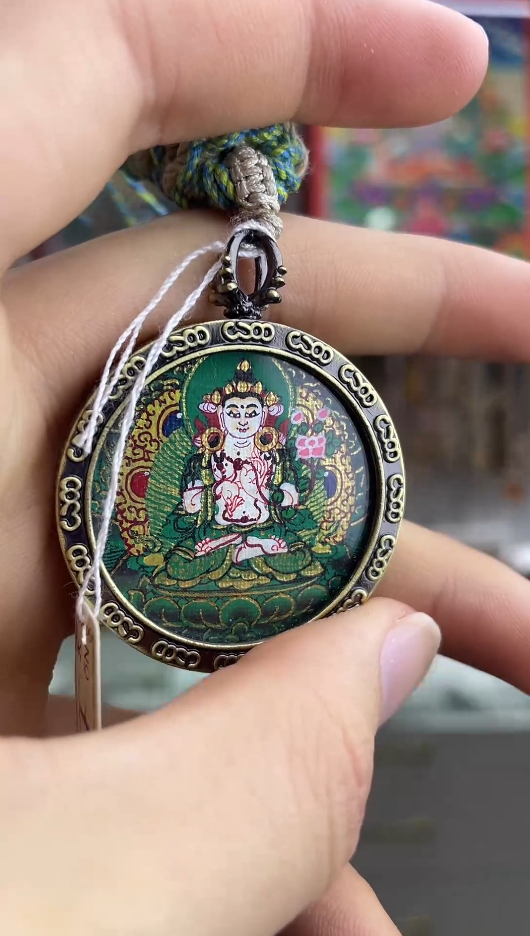 手链纯手绘唐卡（非质量问题 不退不换） 大势至老师 3.5尺寸