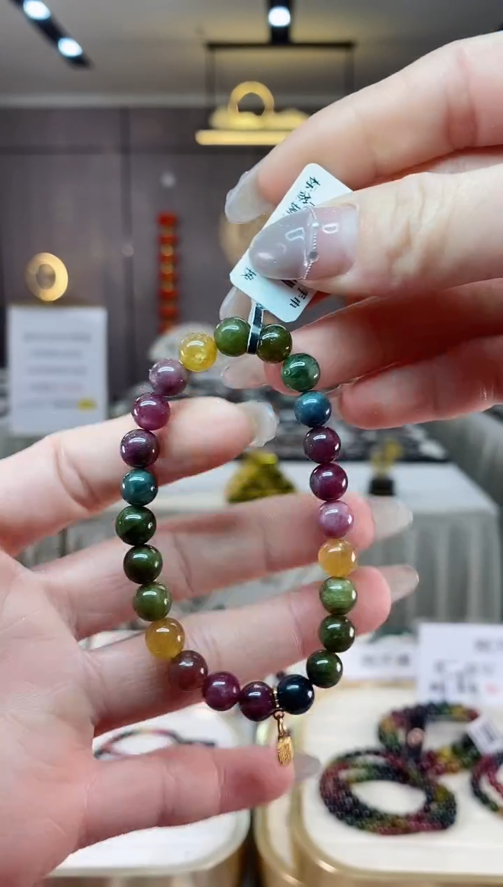 【闪购商品】碧玺单圈手串7mm+未镶嵌（多样性发一条）xion