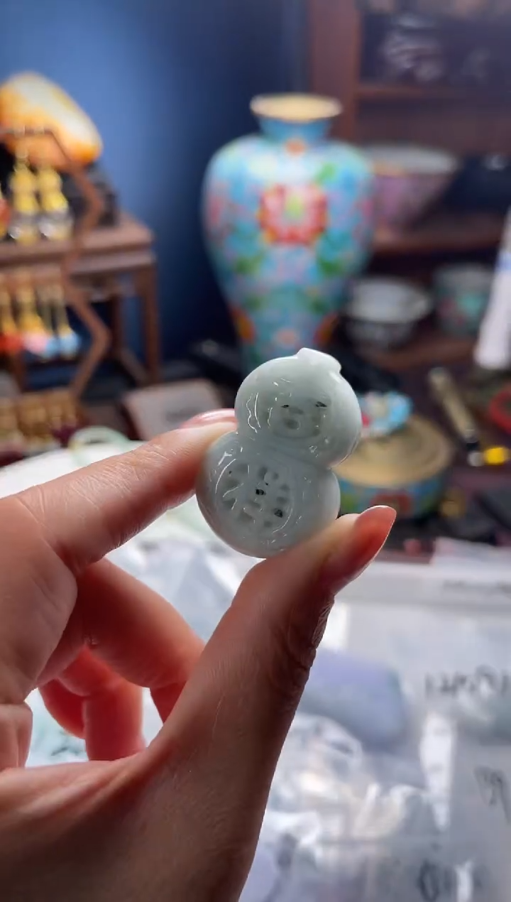 未镶嵌挂件翡翠非*，121091翡翠