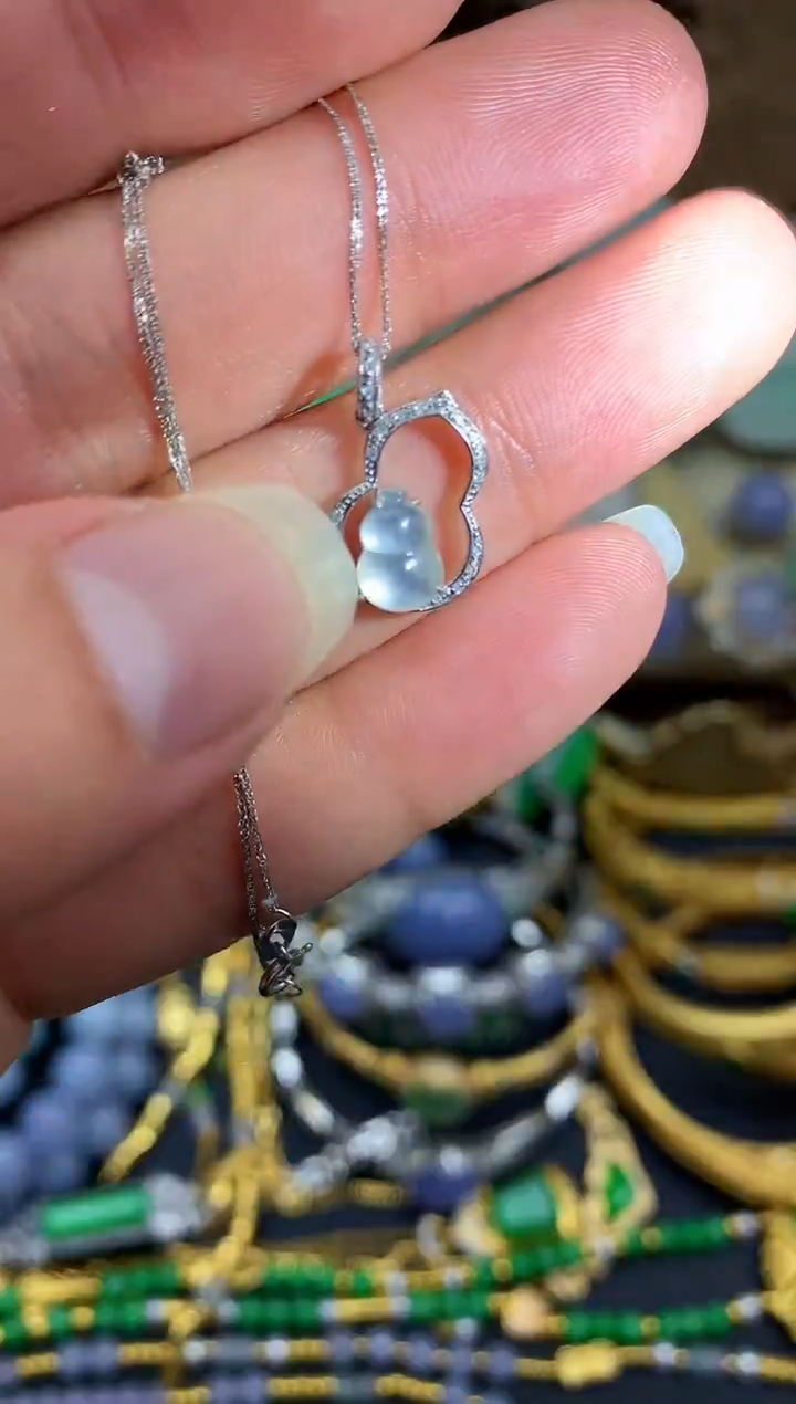 【闪购商品】翡翠颈饰18K金镶嵌72-中国好珍宝