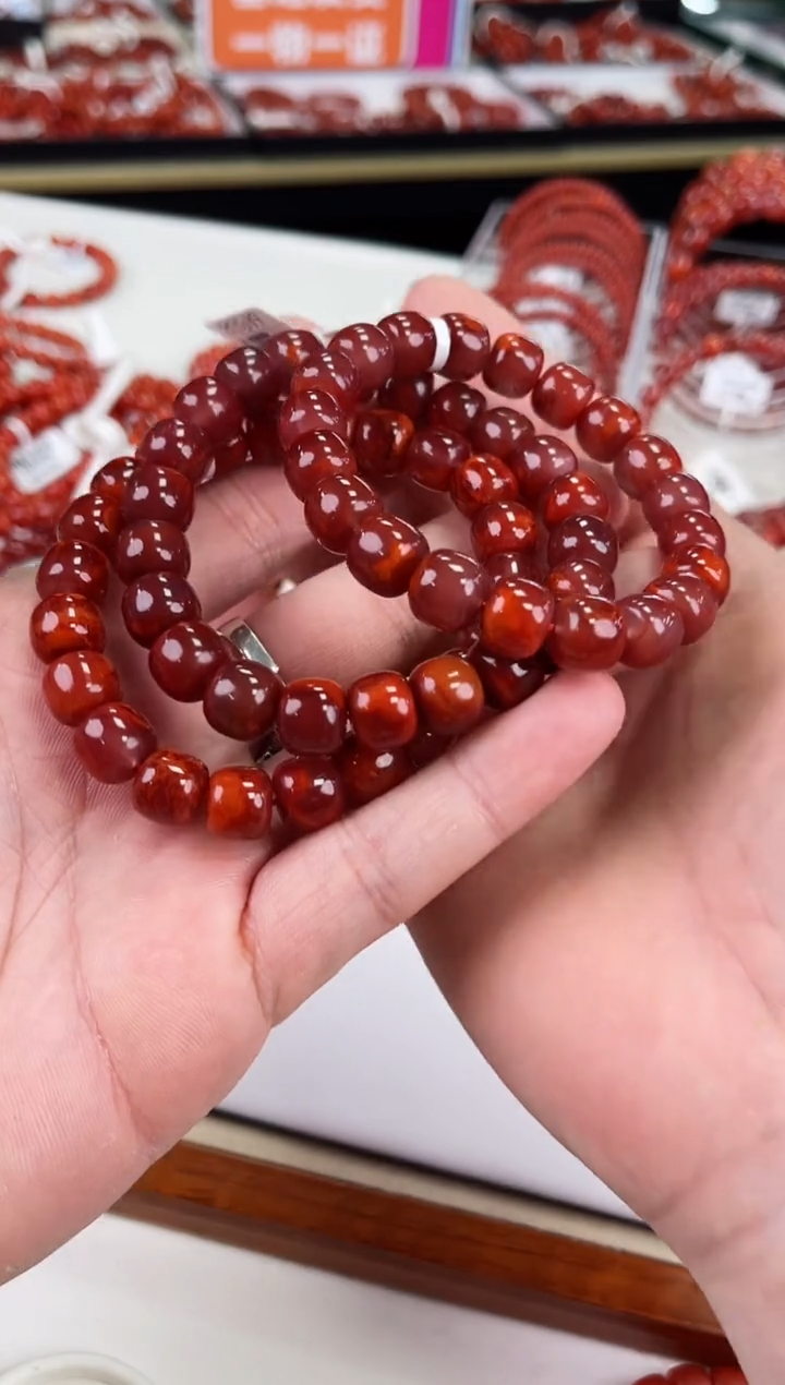 【闪购商品】南红玛瑙瓦西老型手串10+未镶嵌（多样式发其一）