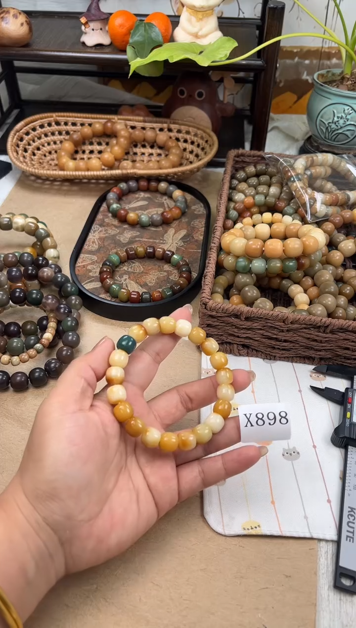 手串菩提根/象牙果x898 卡12 油膏瑕疵