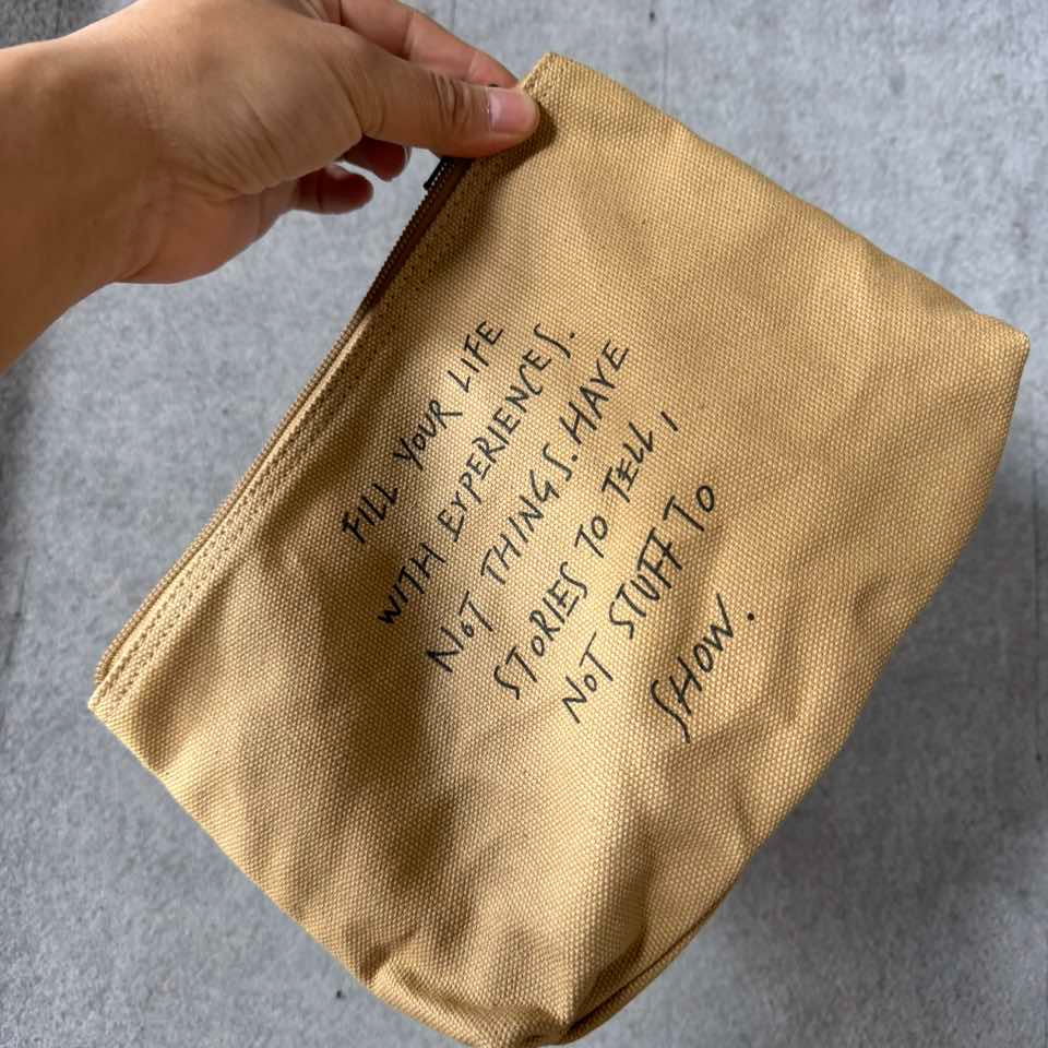 阿风感恩体验 重磅加厚帆布收纳包 6357