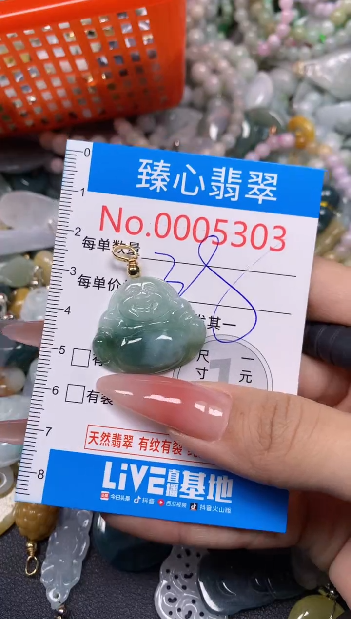 【闪购商品】翡翠颈饰未镶嵌含绳0005303