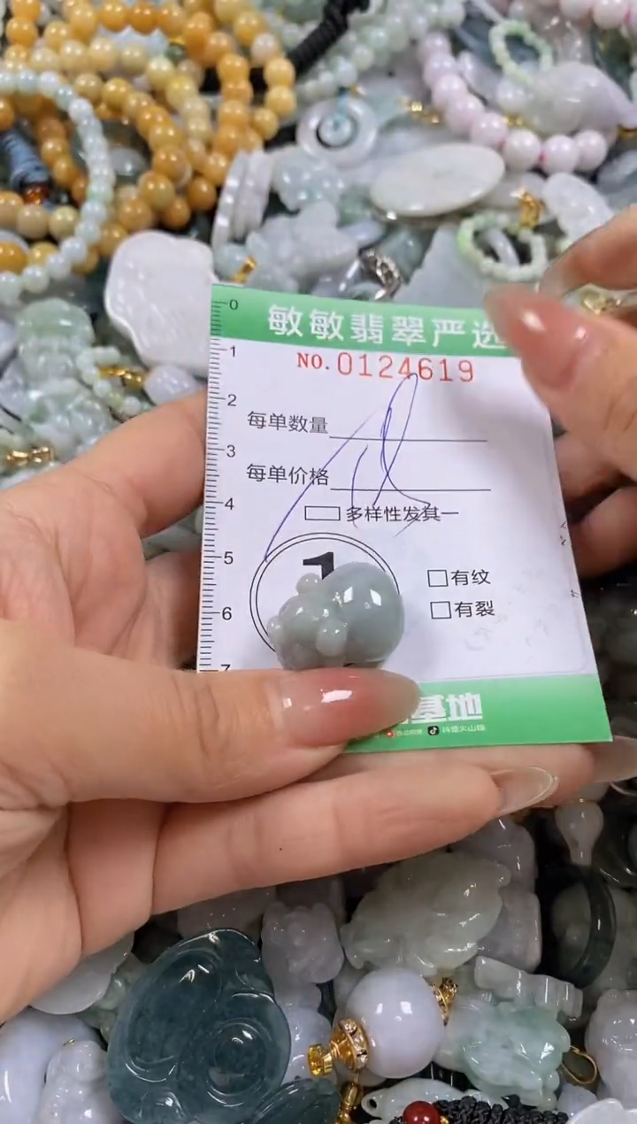 【闪购商品】翡翠颈饰未镶嵌闪购0124619多样性发其一