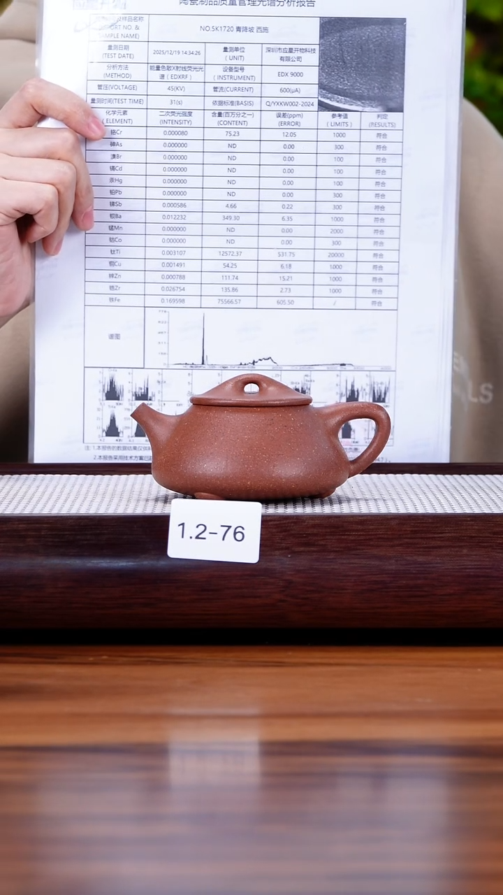 茶壶紫砂1.2-76  95全 桃花泥 满瓢150