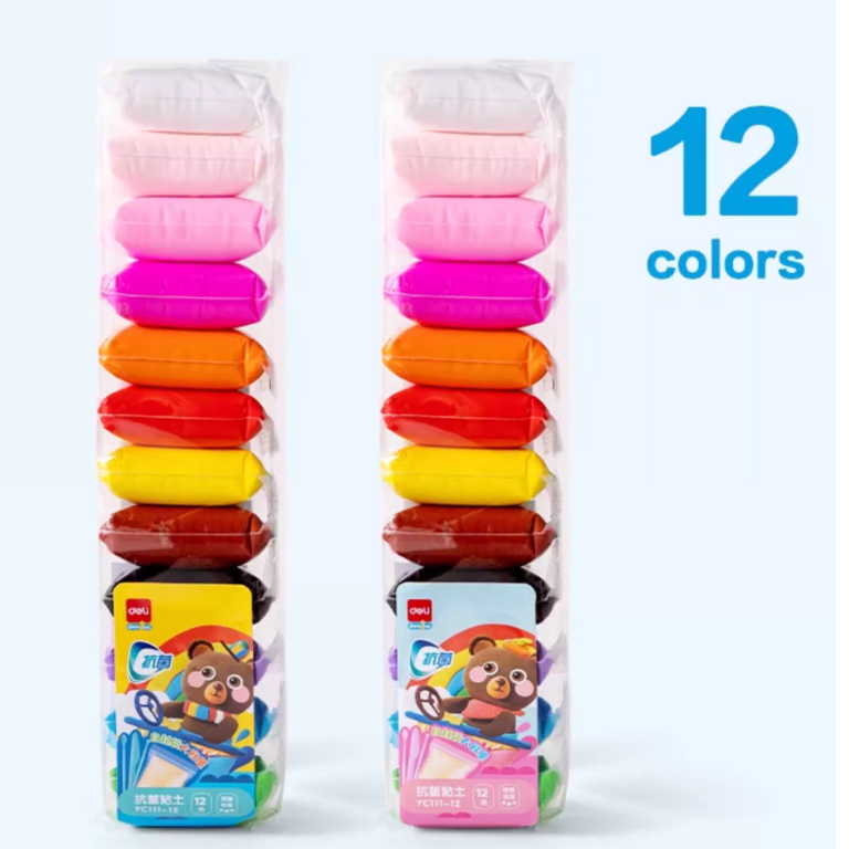 D-得力儿童超轻彩色粘土幼儿园创意手工自封袋包装