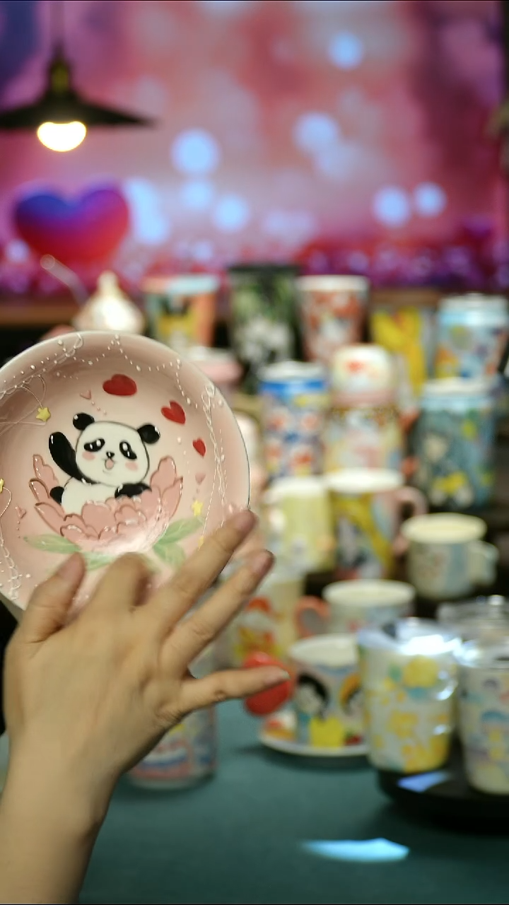 景德镇陶瓷手作杯&W1186