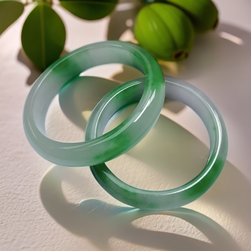 老绿花色常规时尚精致女士日常百搭多样性发一个奇石