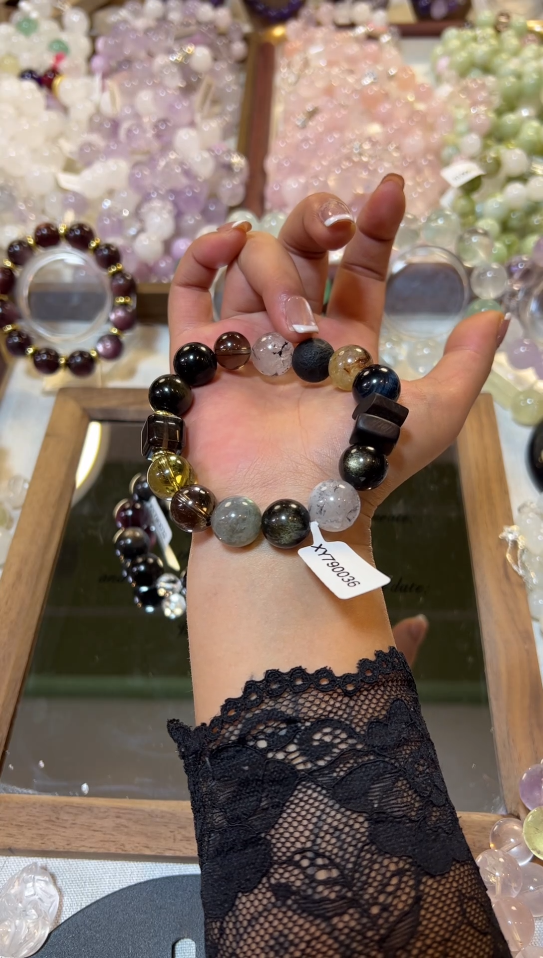 未镶嵌手串水晶茶晶水晶手串