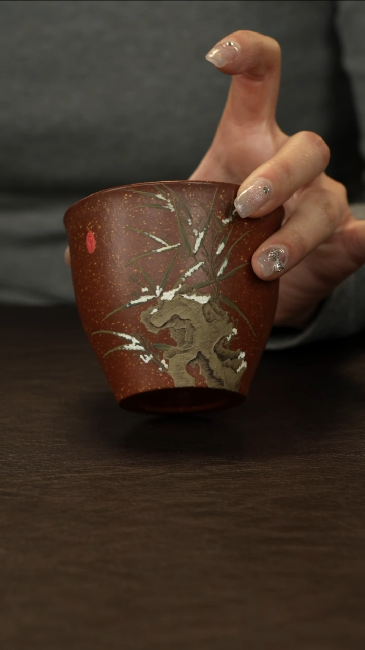 【闪购商品】紫砂茶杯直播福利余伟竹石主人杯