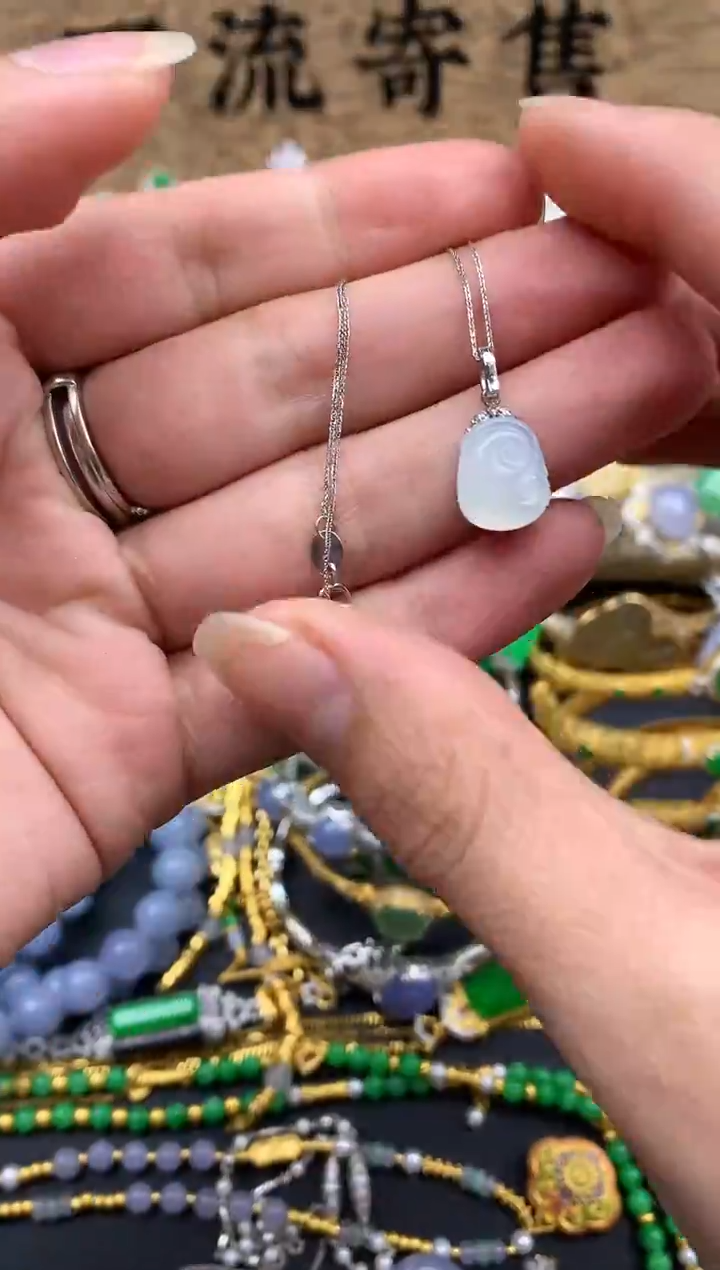 【闪购商品】翡翠颈饰18K金镶嵌388-中国好珍宝