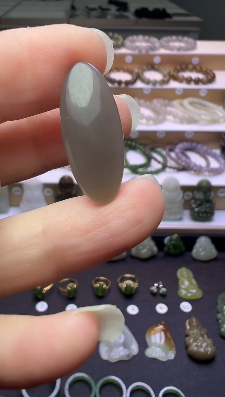 颈饰未镶嵌和田玉107号链接有棉点约卡26*11*4