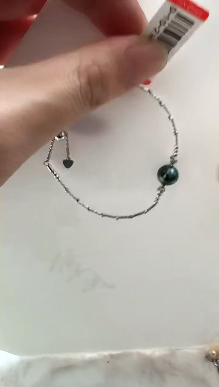【闪购商品】海水珍珠AQ银S925镶嵌海水珍珠手链@@HS204