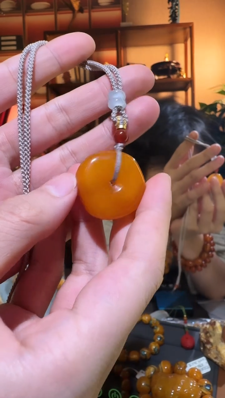 蜜蜡颈饰未镶嵌901天然蜜蜡珠宝奇石