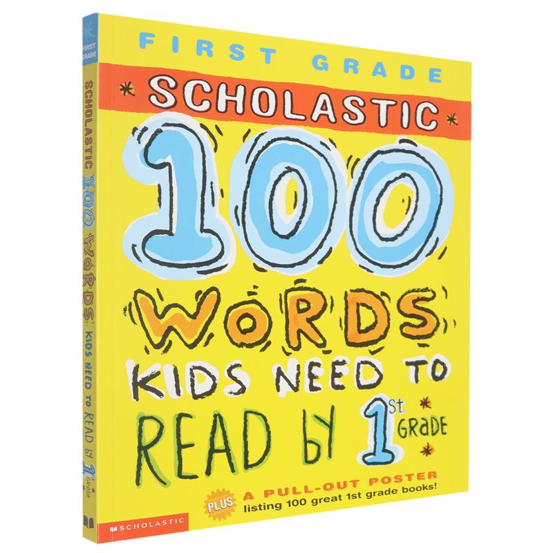 100 WORDS KIDS NEED TO READ BY 1ST GRADE WORKBOOK 进口正版H