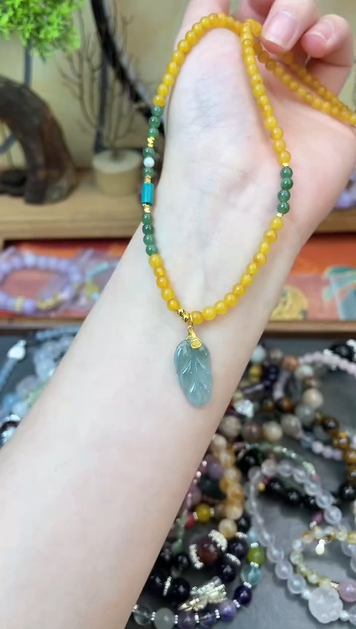 【闪购商品】蜜蜡颈饰银S925镶嵌202项链