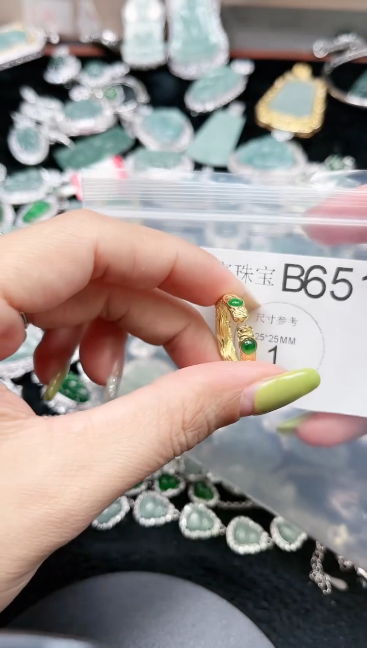 【闪购商品】翡翠颈饰未镶嵌赠皮绳651