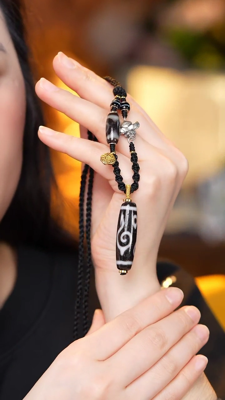 【闪购商品】玛瑙/玉髓颈饰未镶嵌Z27363f螺四眼锁骨链