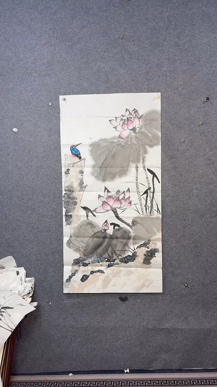 国画高*136*68吴铁成作品