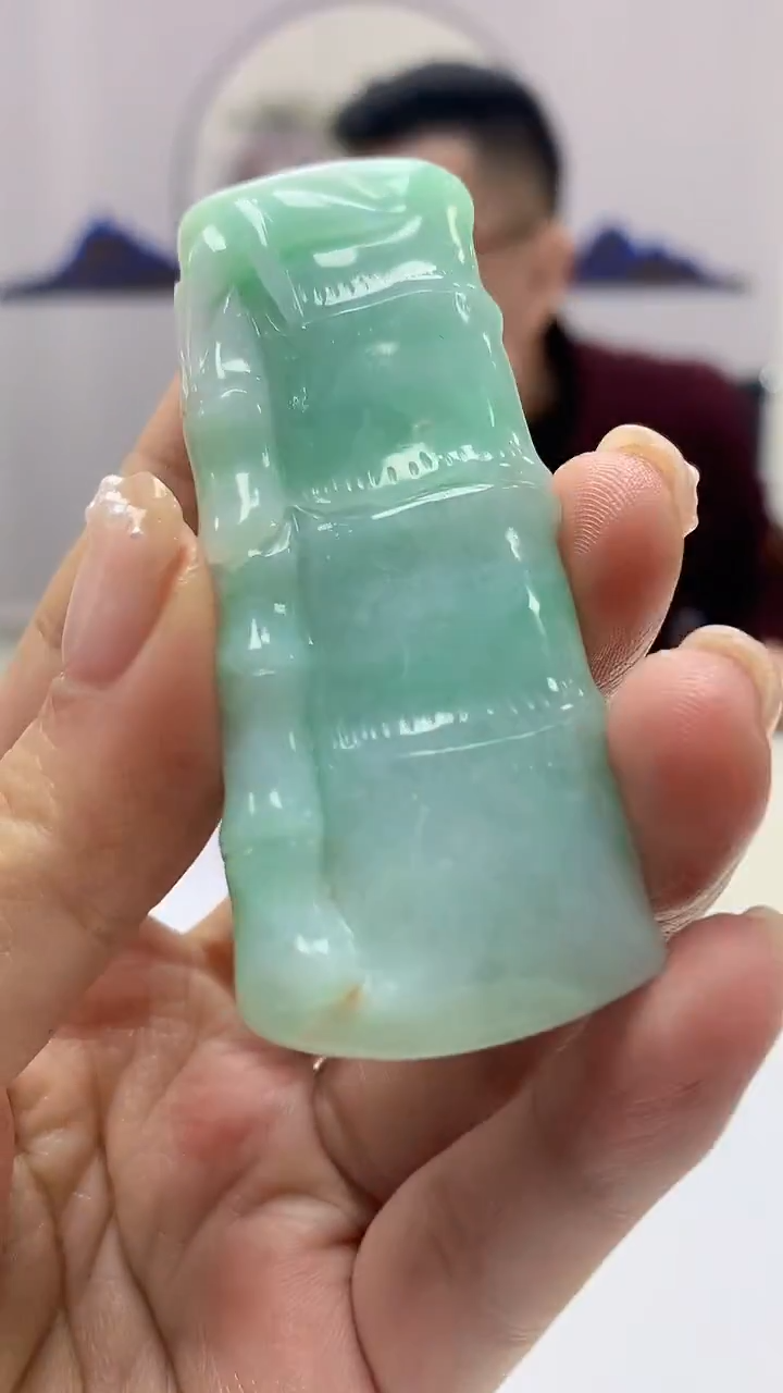 【闪购商品】定制翡翠未镶嵌5152ms-毛货竹节85