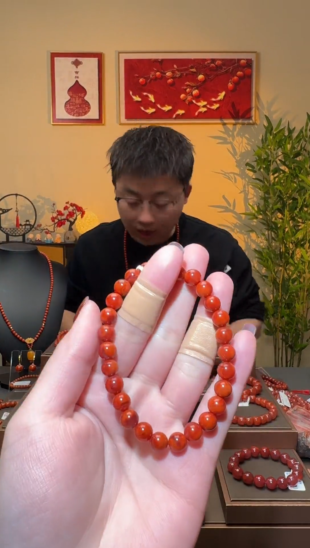 【闪购商品】南红玛瑙手串未镶嵌一条约7mm 多样性发货