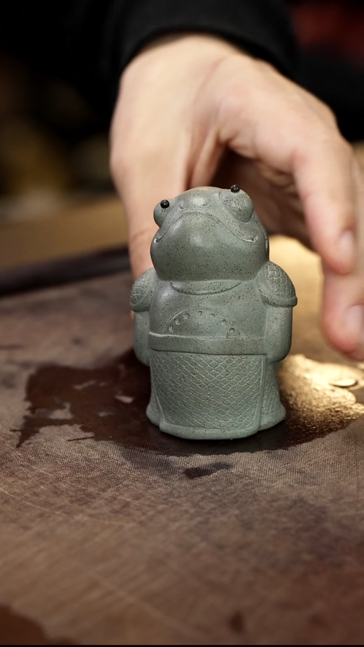 小鱼妖雕塑茶宠摆件