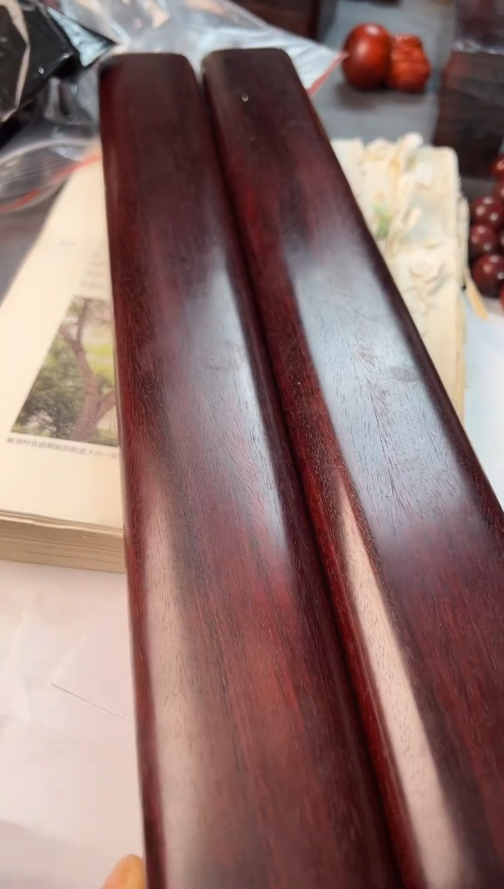 紫檀木类端景台赞比亚血檀镇尺