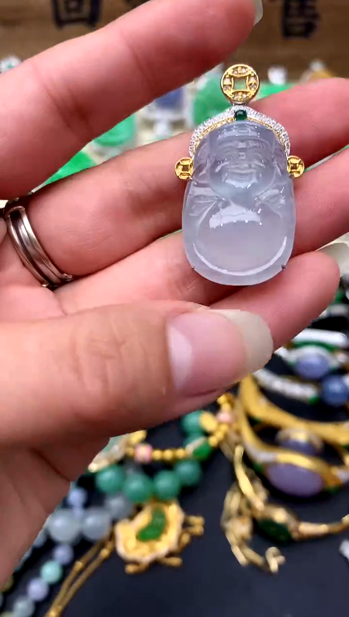 【闪购商品】翡翠颈饰18K金镶嵌475-中国好珍宝