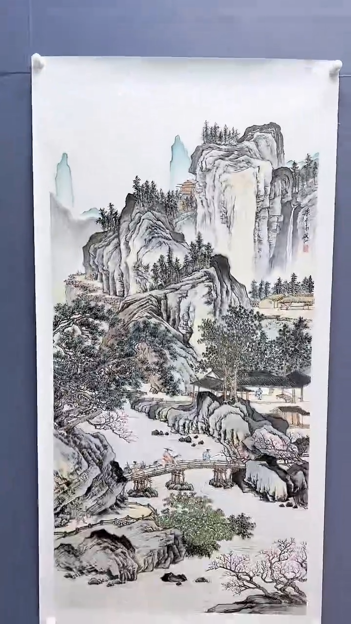 【闪购商品】绘画刘伟绘画8平尺金袍山水