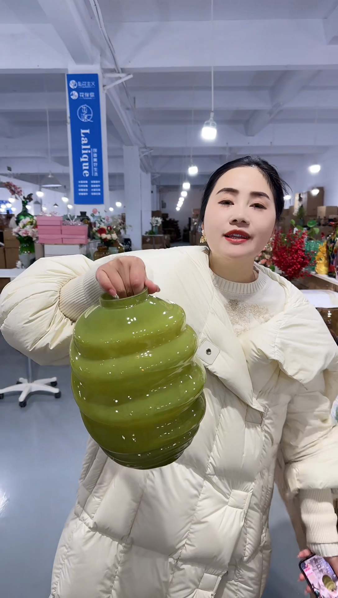 【闪购商品】玻璃安琪花瓶微瑕-ZUOS