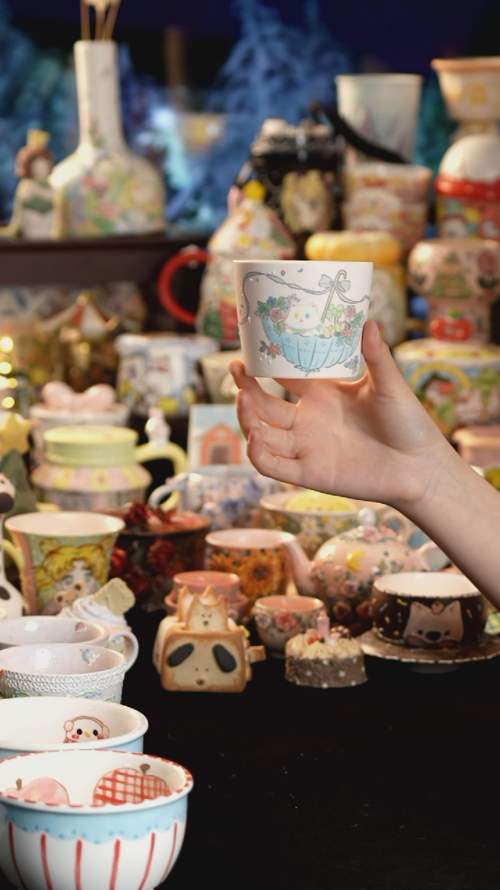 其他陶景德镇釉下彩手绘设计师款陶瓷