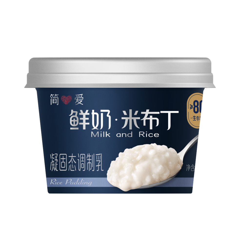 6月13日到期 简爱鲜奶米布丁135g 1杯解馋小零食 休闲小吃