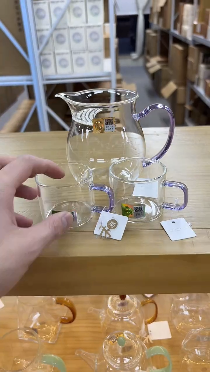 禾器观禄煮茶器浅紫色+禾器清禾杯一个装*2